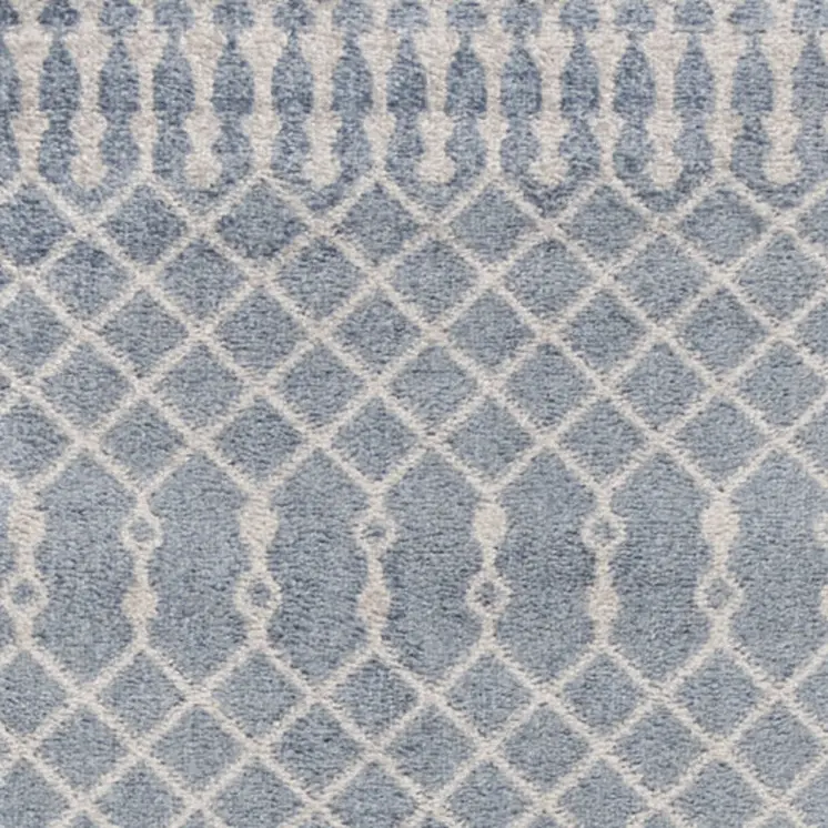 8' Blue Moroccan Runner Rug