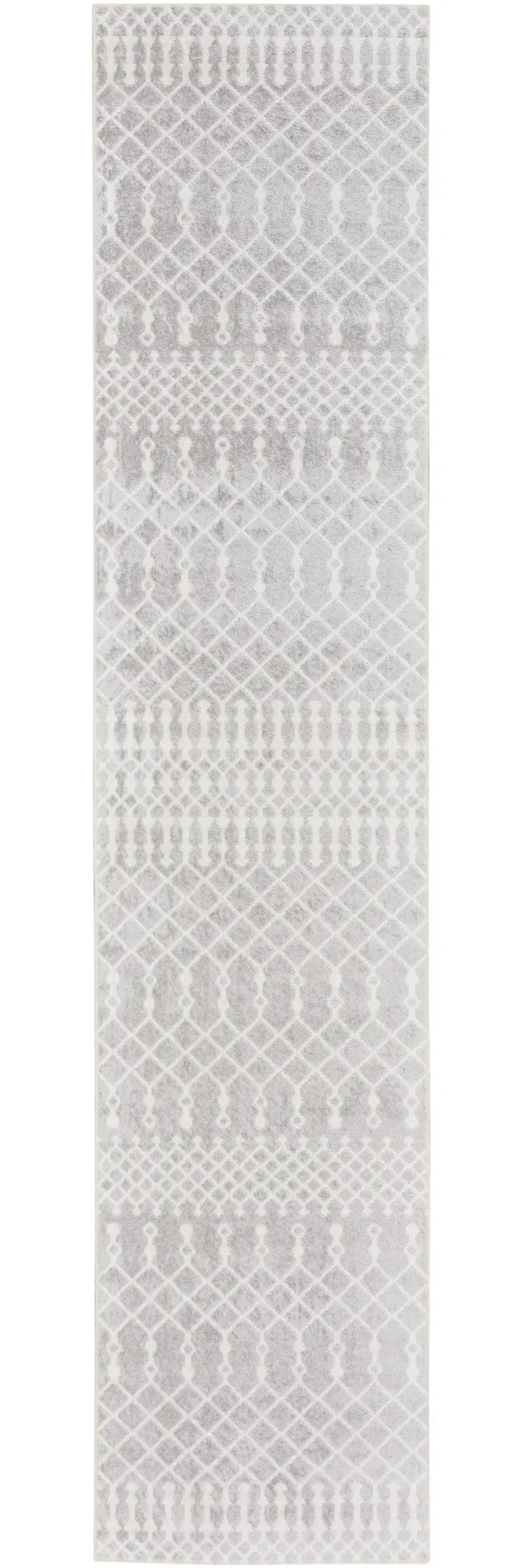 8' Gray Moroccan Runner Rug