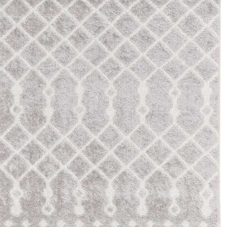 8' Gray Moroccan Runner Rug