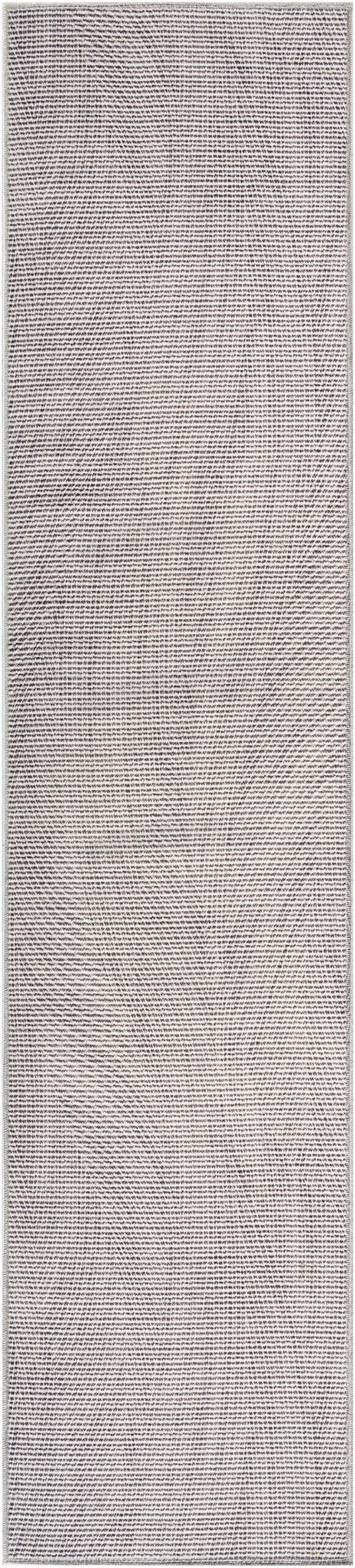 10' Cream Abstract Washable Runner Rug