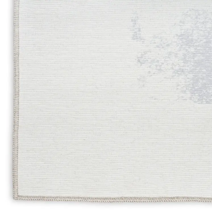 10' Blue Abstract Washable Runner Rug