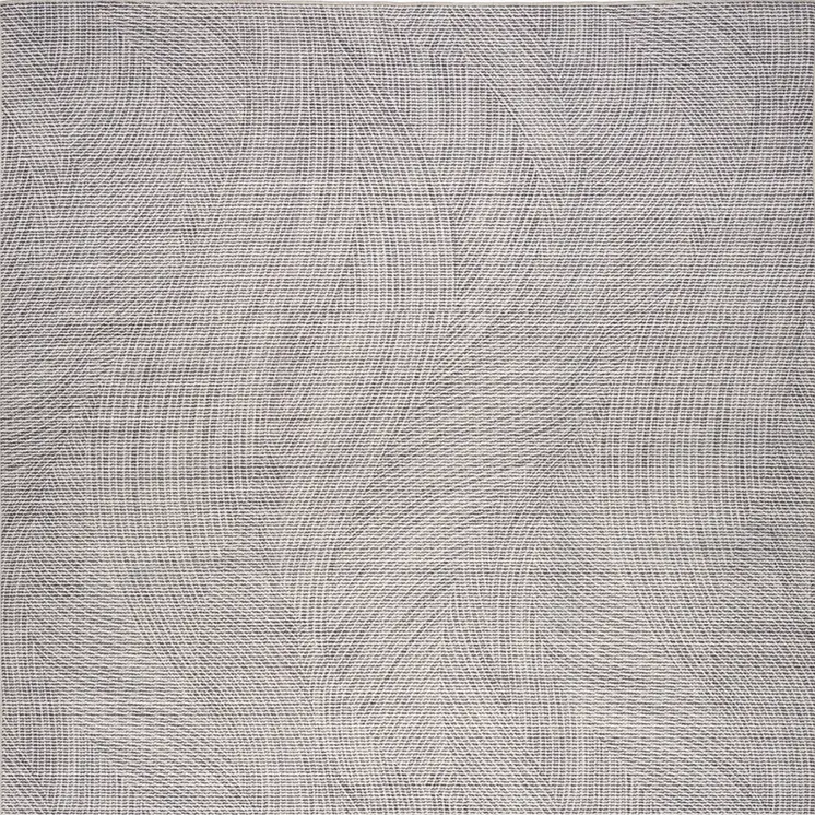 5' X 7' Gray and Ivory Abstract Power Loom Washable Non Skid Area Rug
