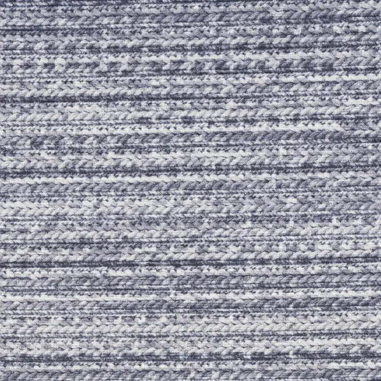 6' X 9' Gray and Ivory Abstract Power Loom Washable Non Skid Area Rug