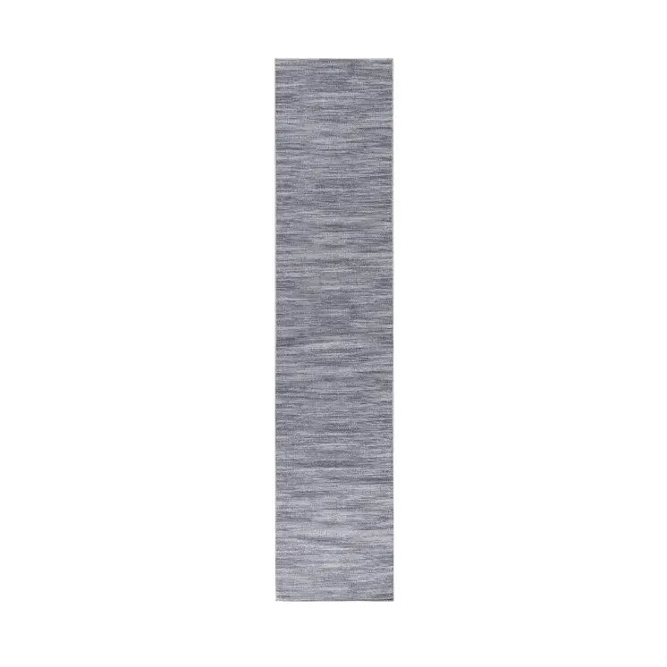 8' Gray Abstract Washable Runner Rug