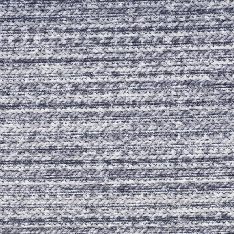 8' X 10' Gray and Ivory Abstract Power Loom Washable Non Skid Area Rug