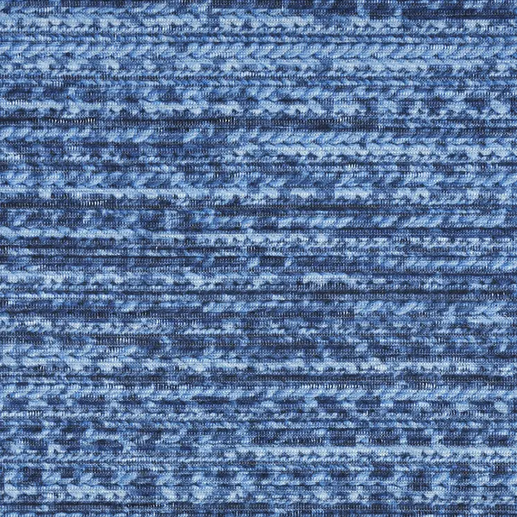 9' X 12' Blue Distressed Washable Area Rug