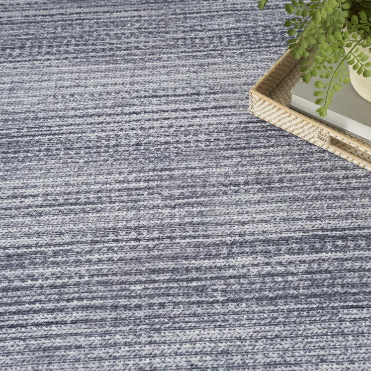 9' X 12' Gray Distressed Washable Area Rug