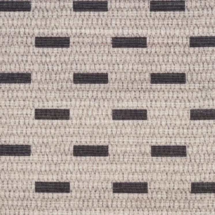 10' Beige And Black Geometric Washable Runner Rug