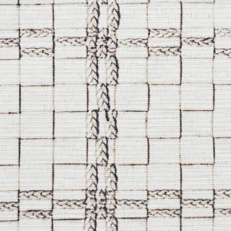 9' X 12' Gray and Ivory Geometric Power Loom Washable Non Skid Area Rug