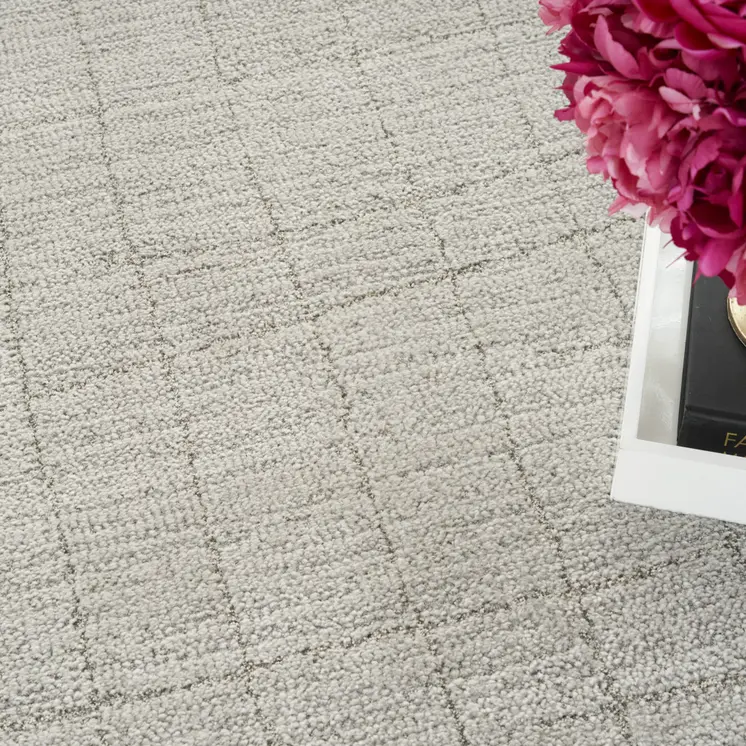 4' X 6' Beige and Gray Abstract Power Loom Area Rug