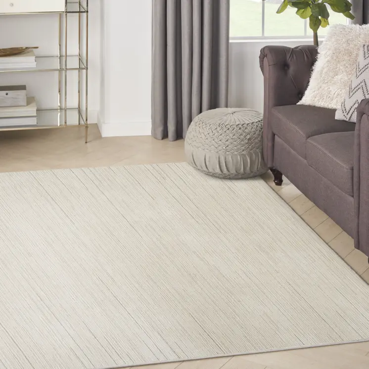 4' X 6' Gray And Ivory Abstract Area Rug