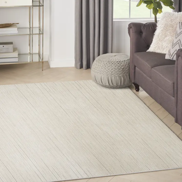 4' X 6' Gray And Ivory Abstract Area Rug