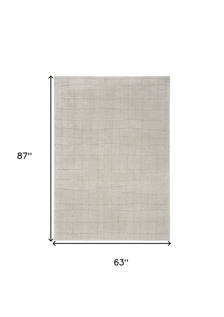 5' X 7' Gray Abstract Area Rug