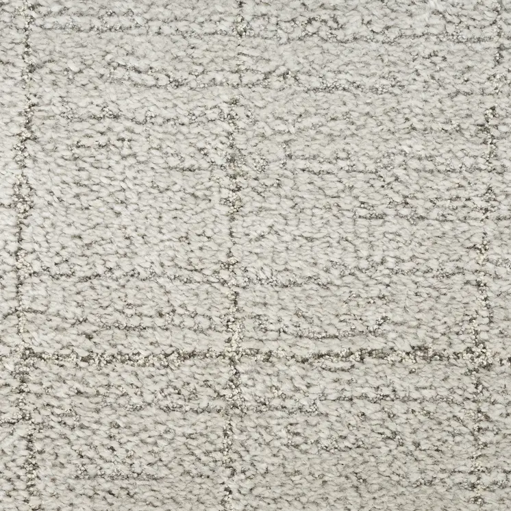 8' Beige And Gray Abstract Runner Rug
