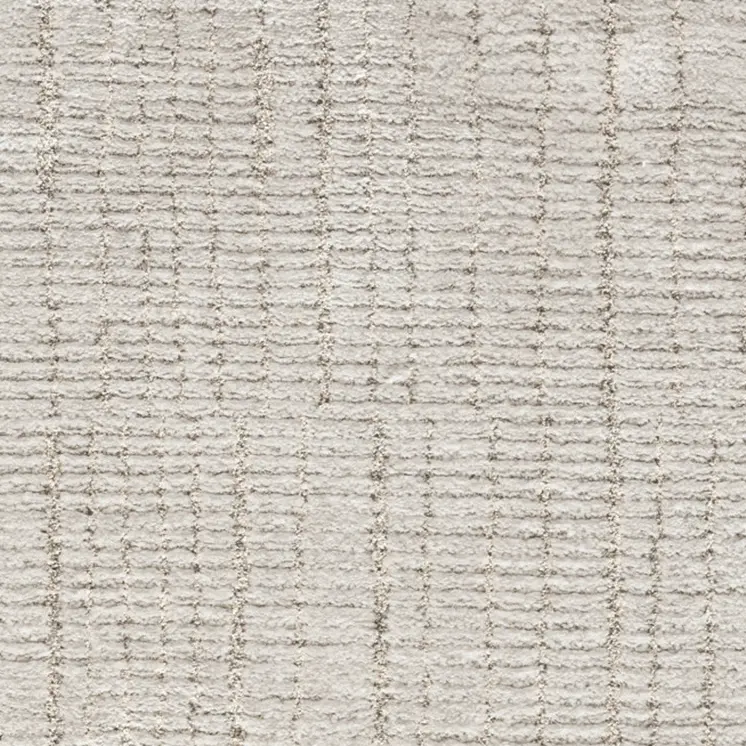 8' Gray And Silver Abstract Runner Rug
