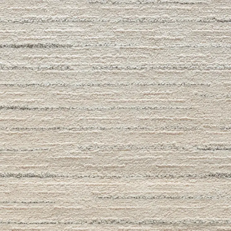 8' Gray And Ivory Abstract Runner Rug