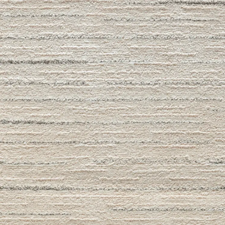 8' Gray And Ivory Abstract Runner Rug