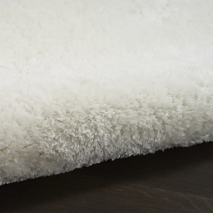 5' X 7' Ivory Shag Area Rug