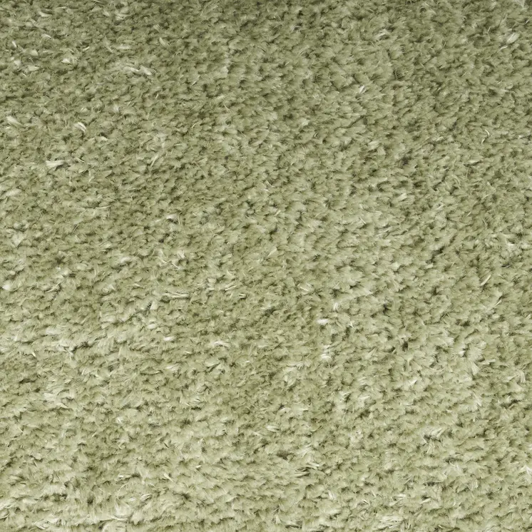 5' X 7' Green Shag Power Loom Area Rug