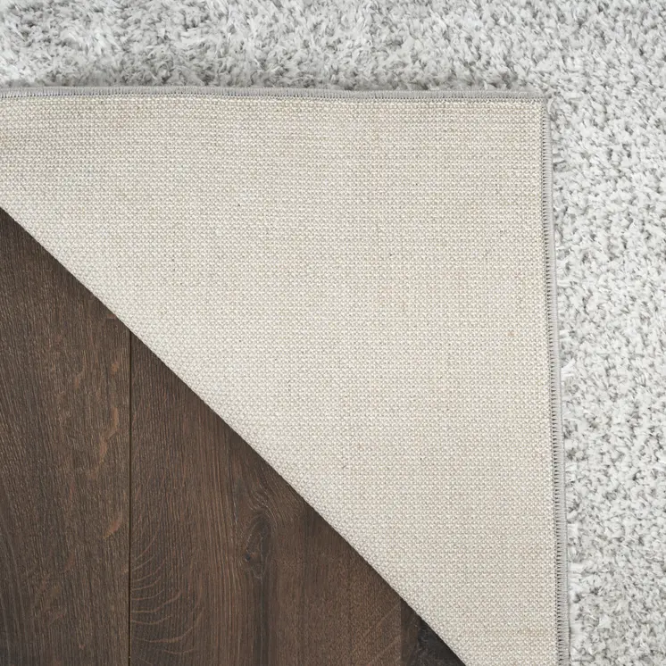 8' X 10' Silver Shag Area Rug