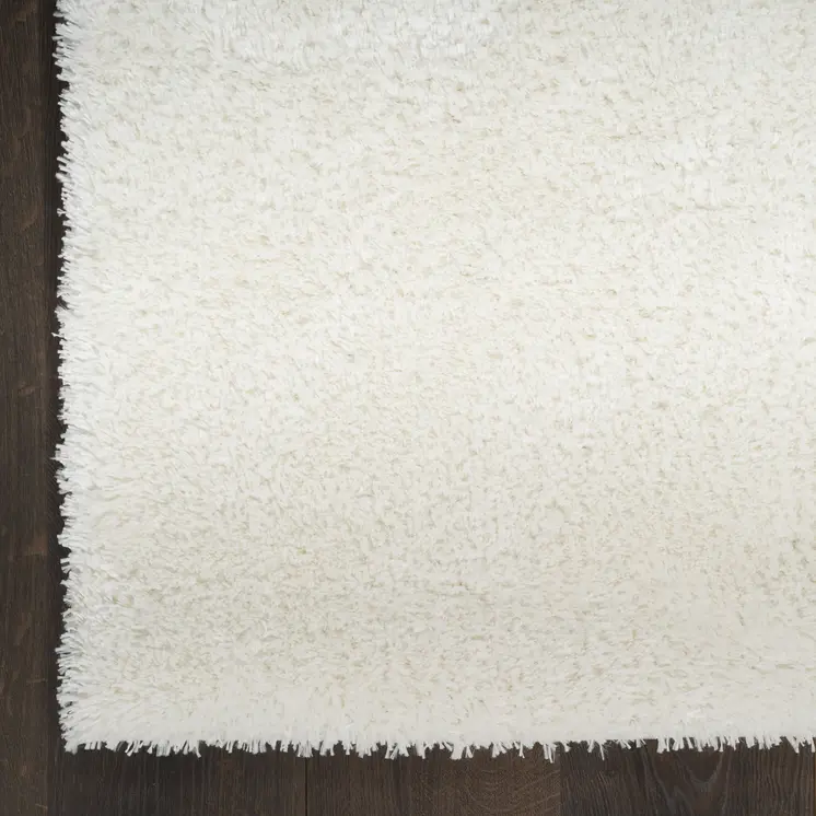 8' X 10' Ivory Shag Area Rug