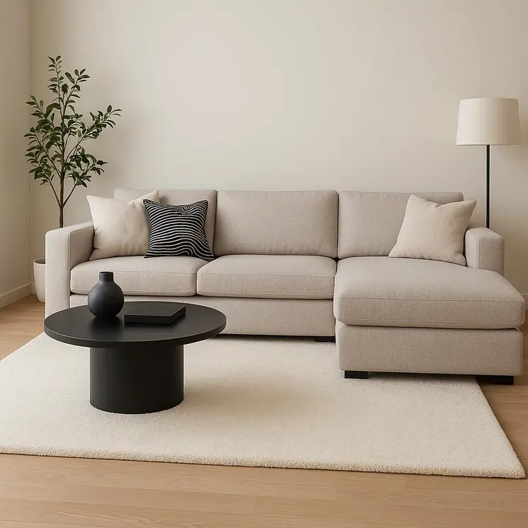 8' X 10' Ivory Shag Area Rug