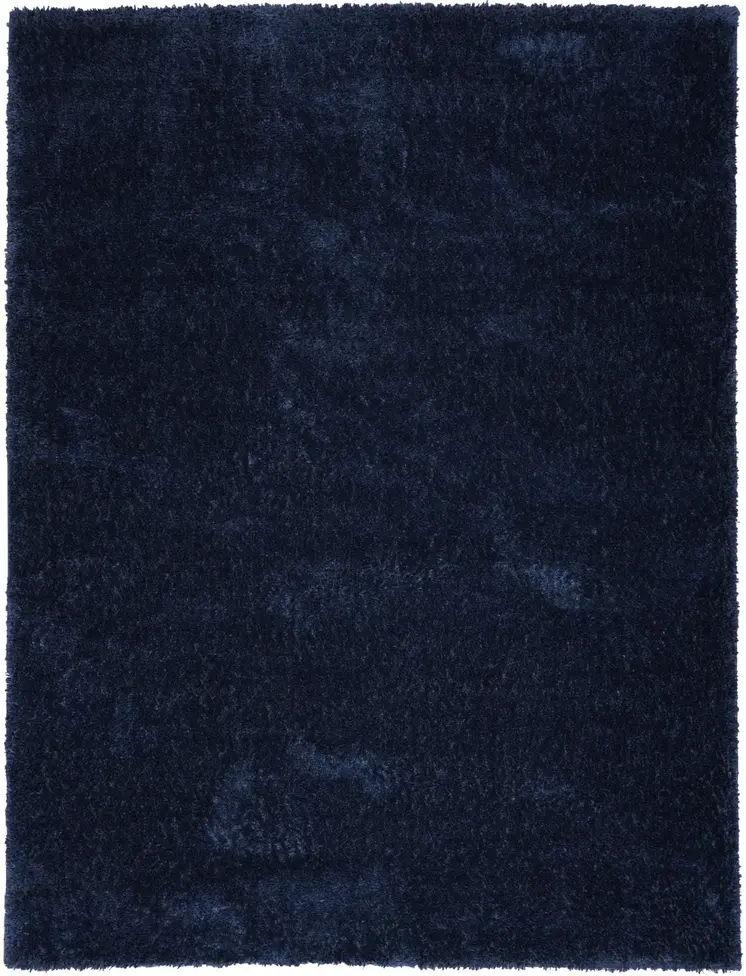 8' X 10' Navy Blue Shag Area Rug