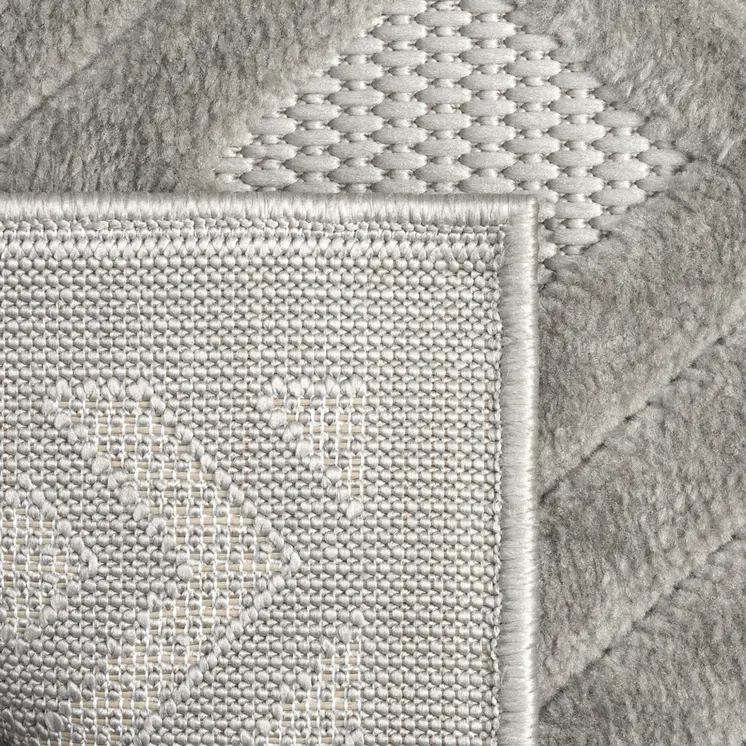 5' X 7' Gray Geometric Area Rug