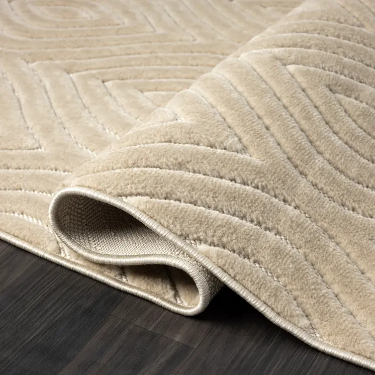 8' X 10' Beige Trellis Area Rug