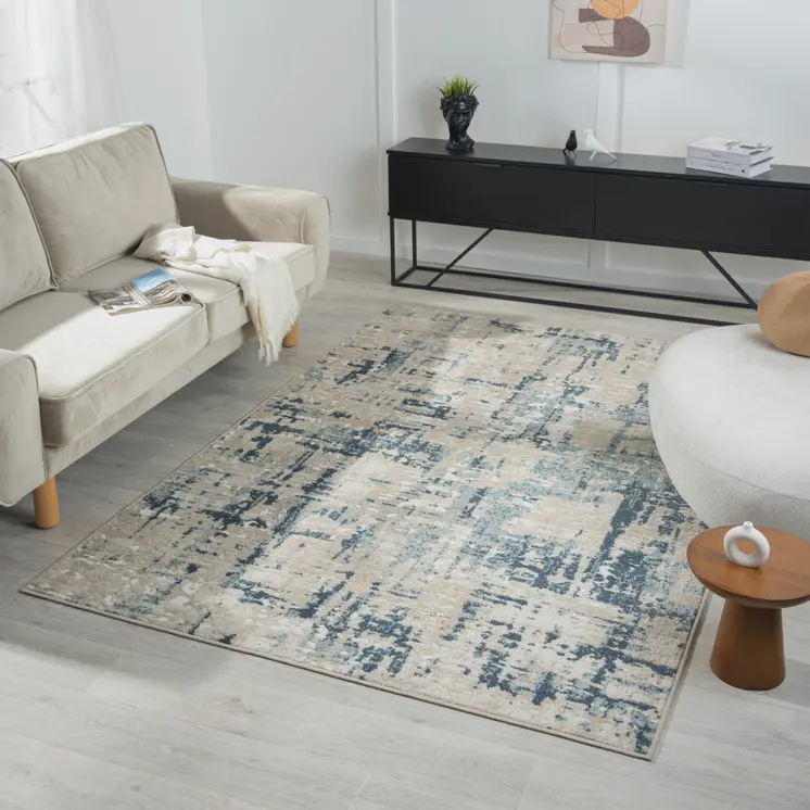 5' X 7' Gray Abstract Area Rug