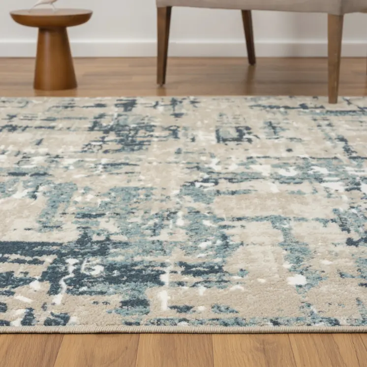 5' X 7' Gray Abstract Area Rug