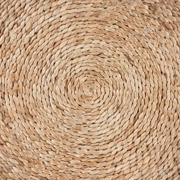 15" Set of Two Natural Jute Round Placemats