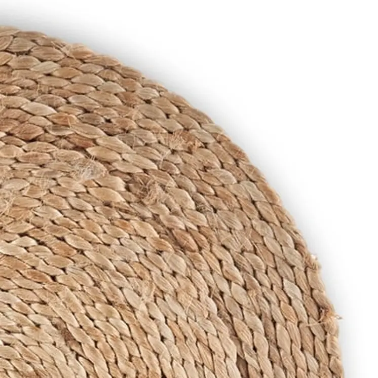 15" Set of Two Natural Jute Round Placemats