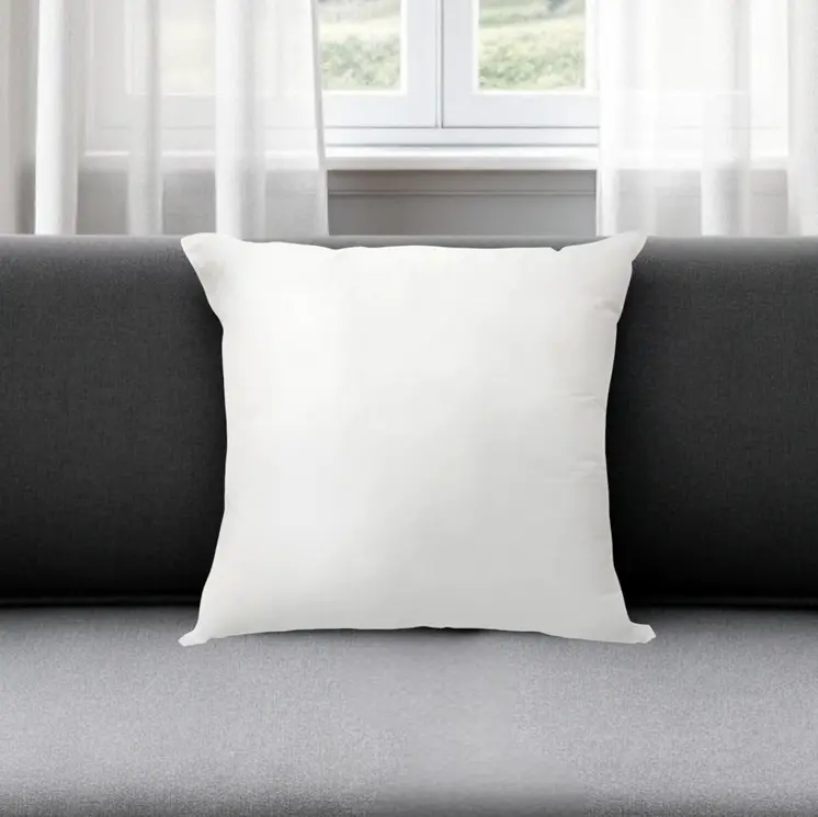 22" White Down Throw Pillow Insert