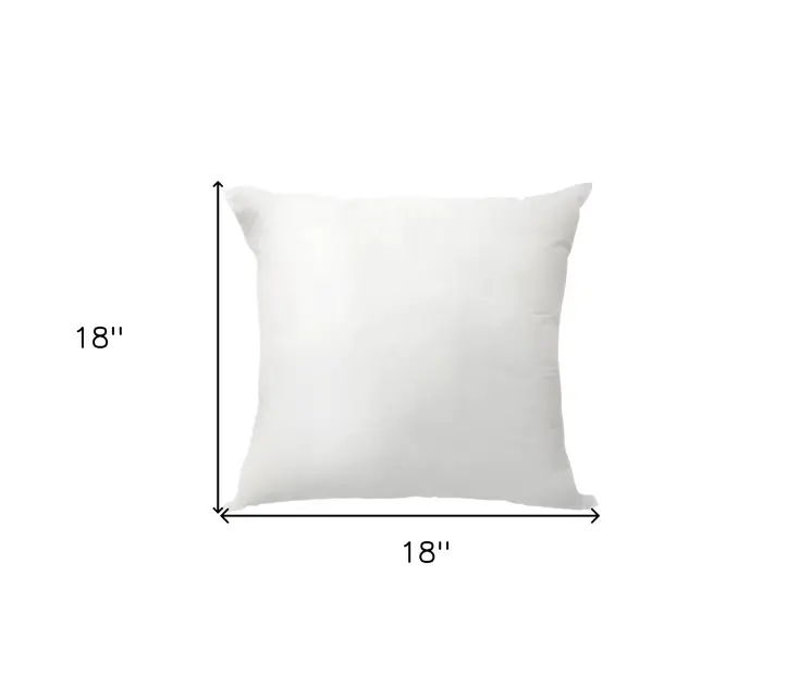 18" White Throw Pillow Insert