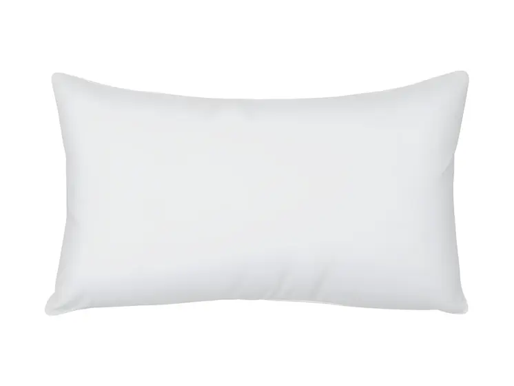 16" X 24" White Lumbar Throw Pillow Insert