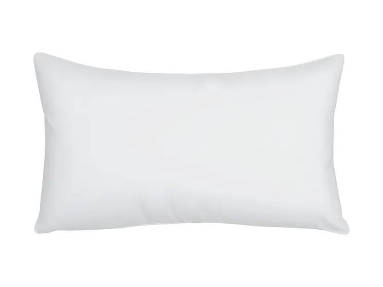 16" X 24" White Lumbar Throw Pillow Insert