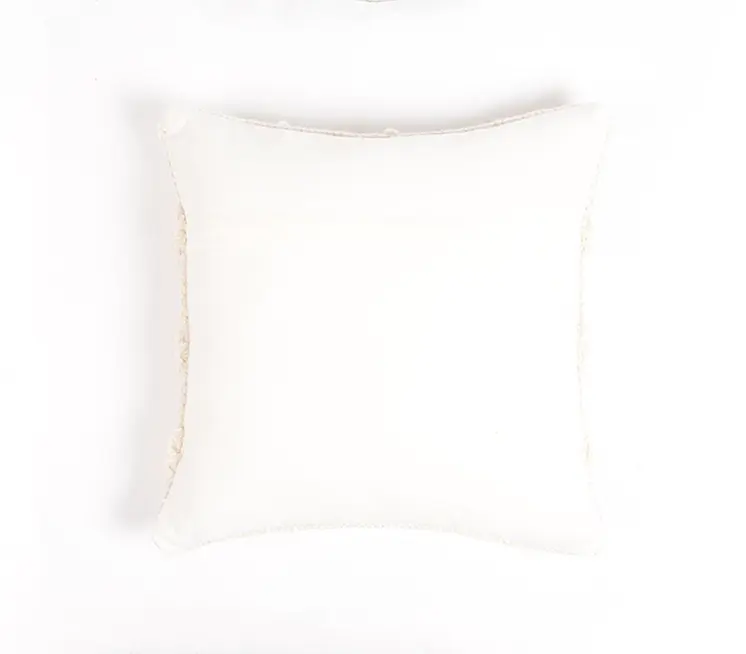 18" X 18" Off White Chevron Cotton Blend Pillow Cover With Texture