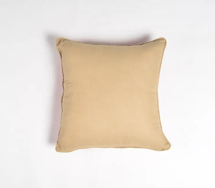18" Pink and White Polka Dot Cotton Throw Pillow Cover With Embroidery