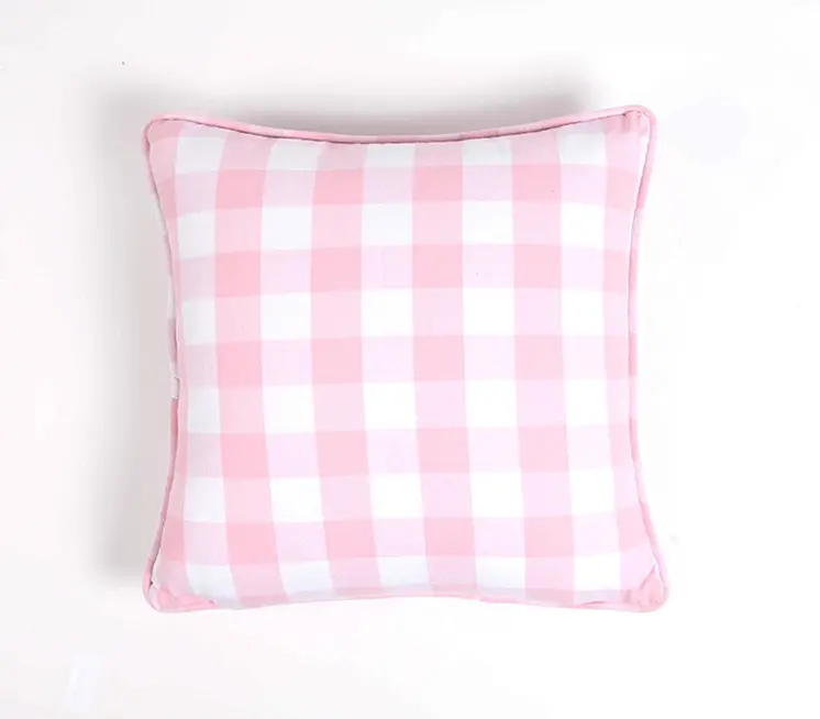 Set of Two 18" Blue Cotton Throw Pillow Covers