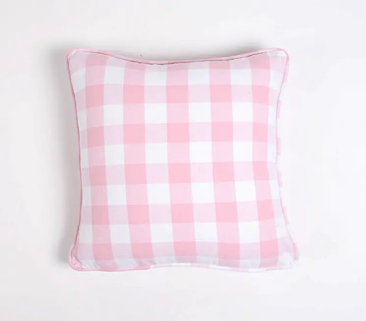 Set of Two 18" Blue Cotton Throw Pillow Covers