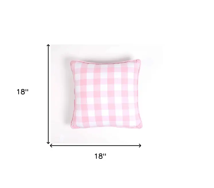 Set of Two 18" Blue Cotton Throw Pillow Covers
