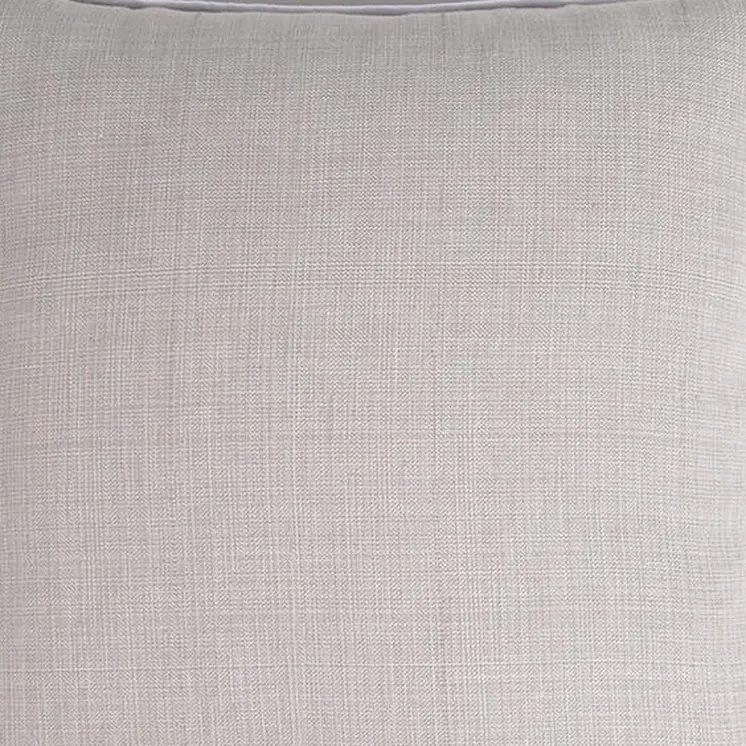 Set of Two 18" Gray Cotton Throw Pillow Covers