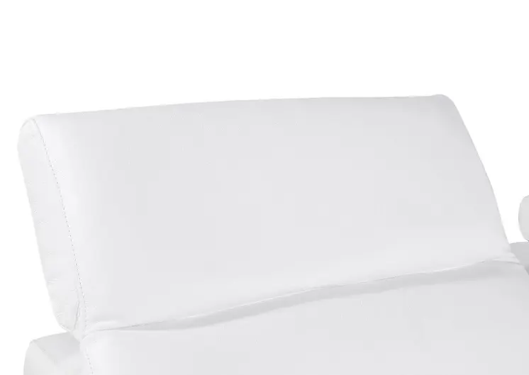 White Italian Leather Modular L Shaped Five Piece Corner Sectional