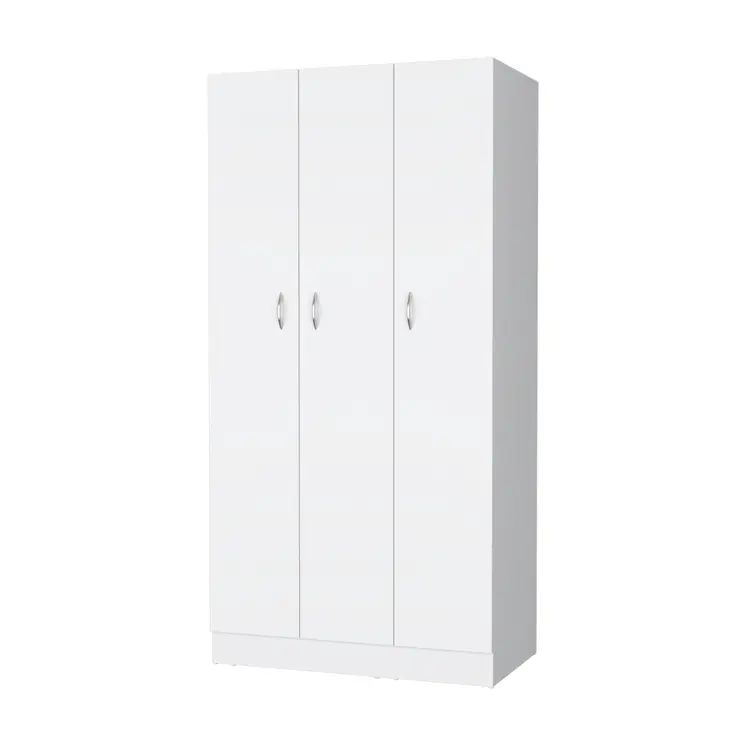 35" White Two Drawer Combo Dresser