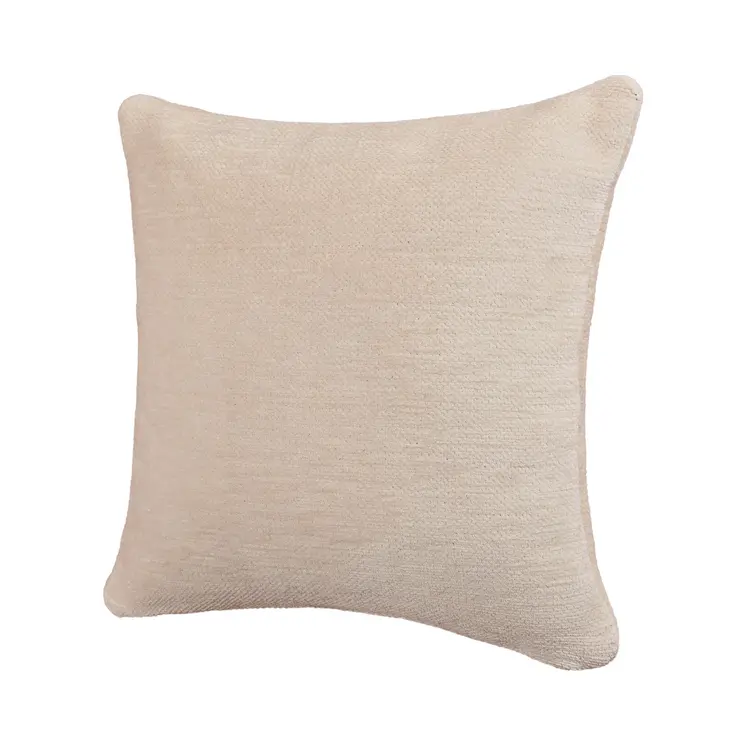 20" Ivory Chenille Throw Pillow