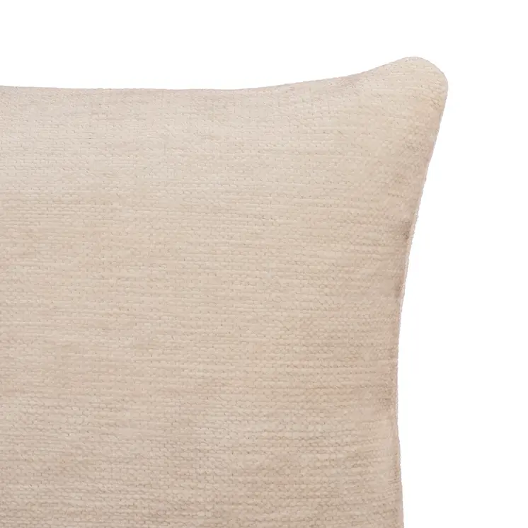 20" Ivory Chenille Throw Pillow