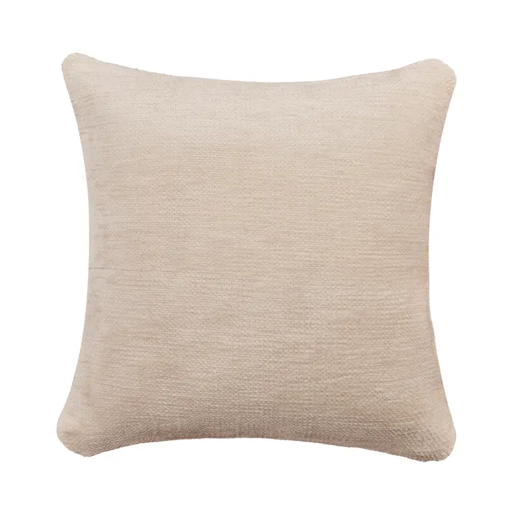 20" Ivory Chenille Throw Pillow