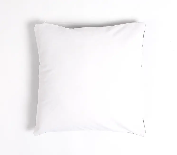 18" Beige and Blue Southwestern Cotton Blend Throw Pillow Cover