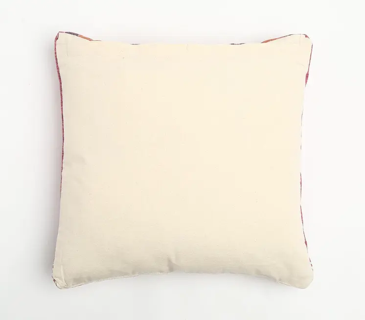20" Magenta Beige and Rust Handmade Southwestern Indoor Outdoor Throw Pillow Cover